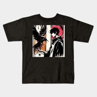 Anime raven companion Kids T-Shirt